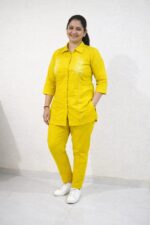 Mustard Yellow Embroidered Comfort Co-ord set
